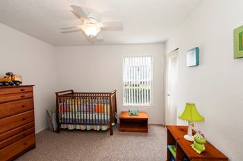 Ceiling fans in the bedrooms